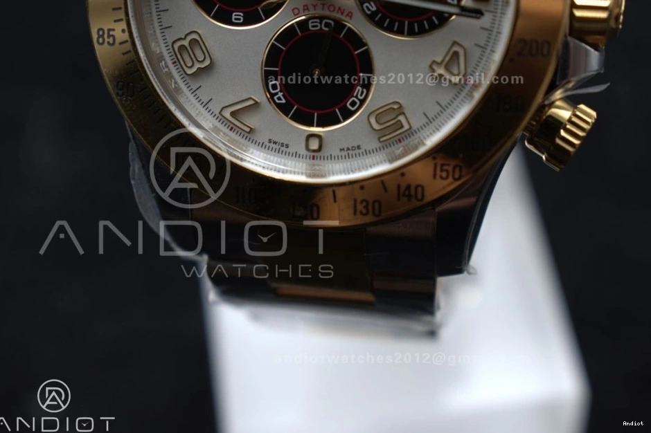 Bracelet Best V2 Daytona SS Clean 1:1 YG Edition Arabic Markers White on Dial 116503 SA4130 1110